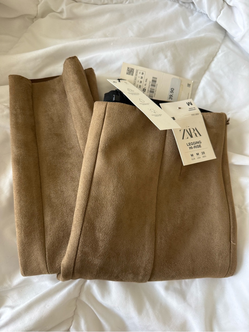 Women’s faux suede high rise tailored leggings